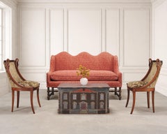Englisch William & Mary Barock Stil Kamel Buckel Rücken Settee