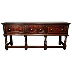 English William and Mary Oak Dresser, circa 1690