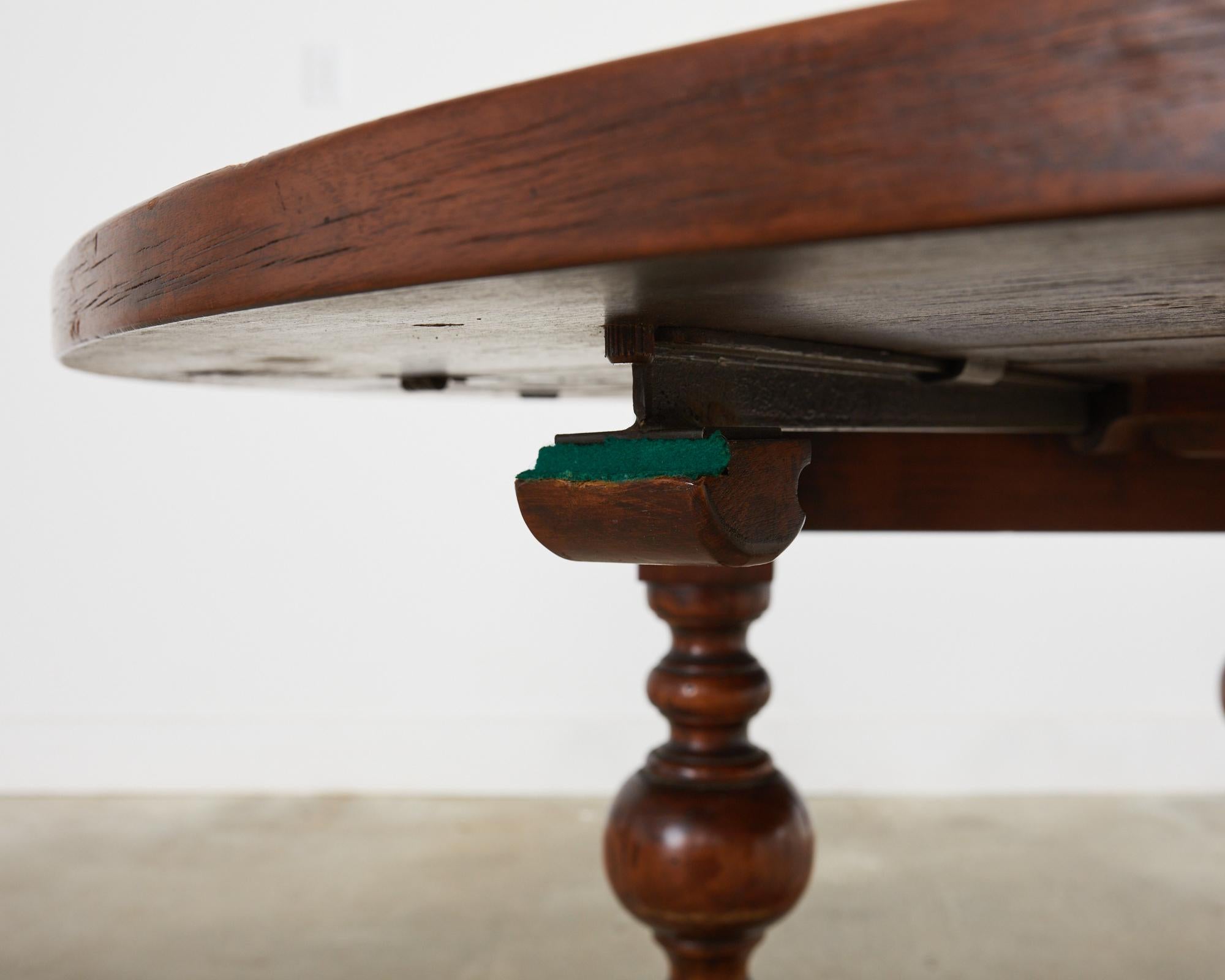 English William and Mary Style Barley Twist Dining Table 8