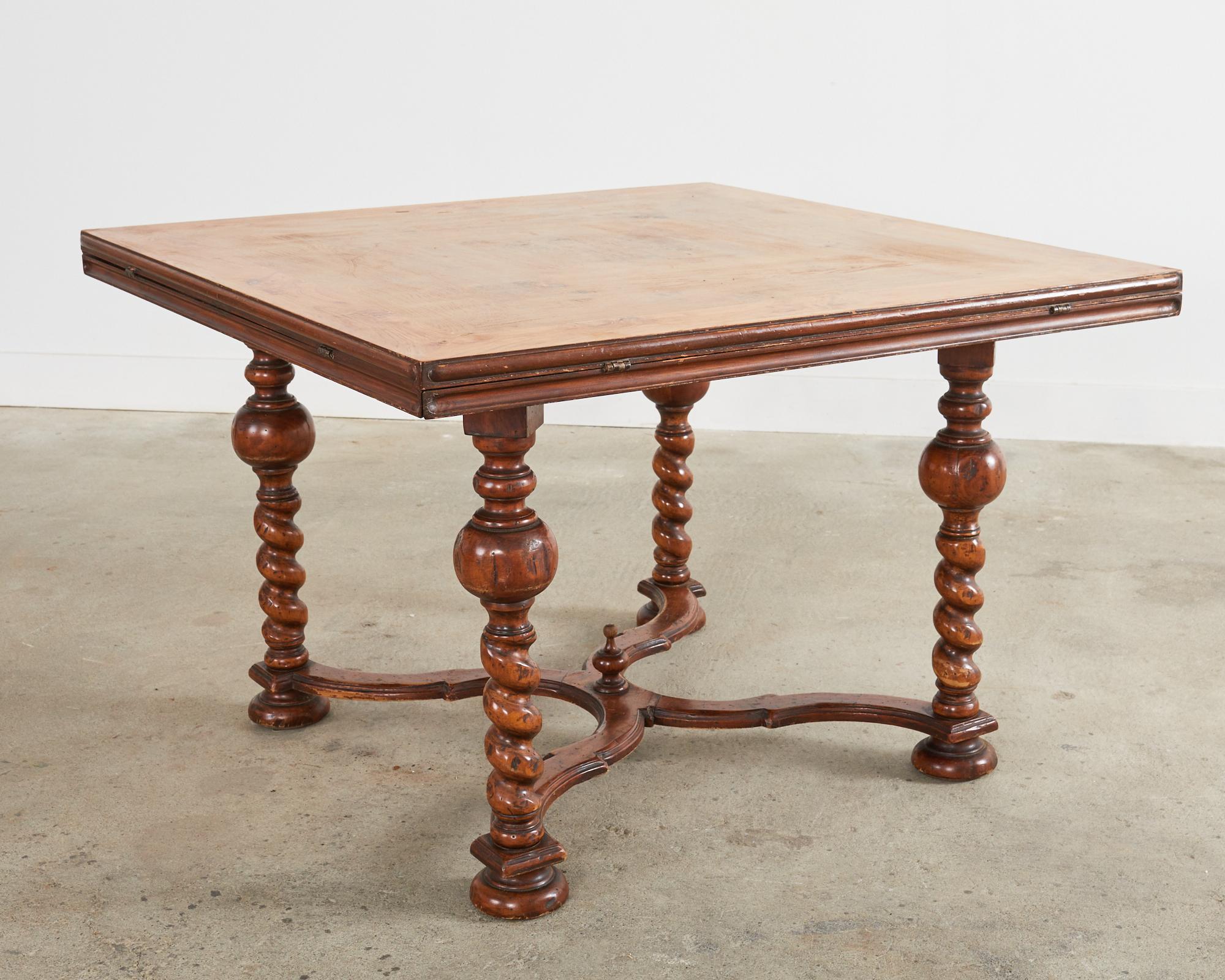 English William and Mary Style Barley Twist Dining Table 11