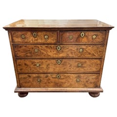 English William and Mary Walnut Chest