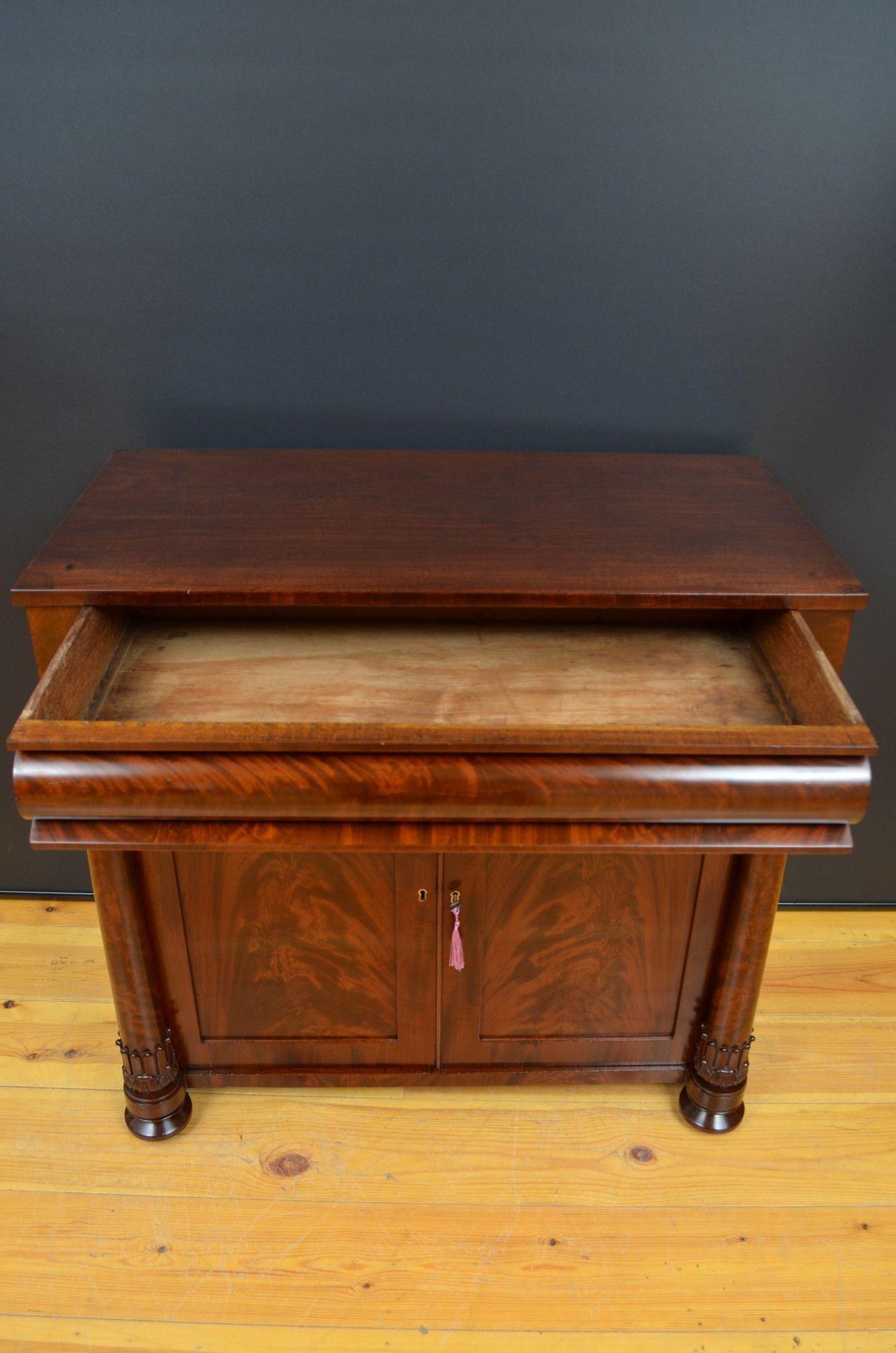 English William IV Chiffonier Sideboard in Mahogany 3