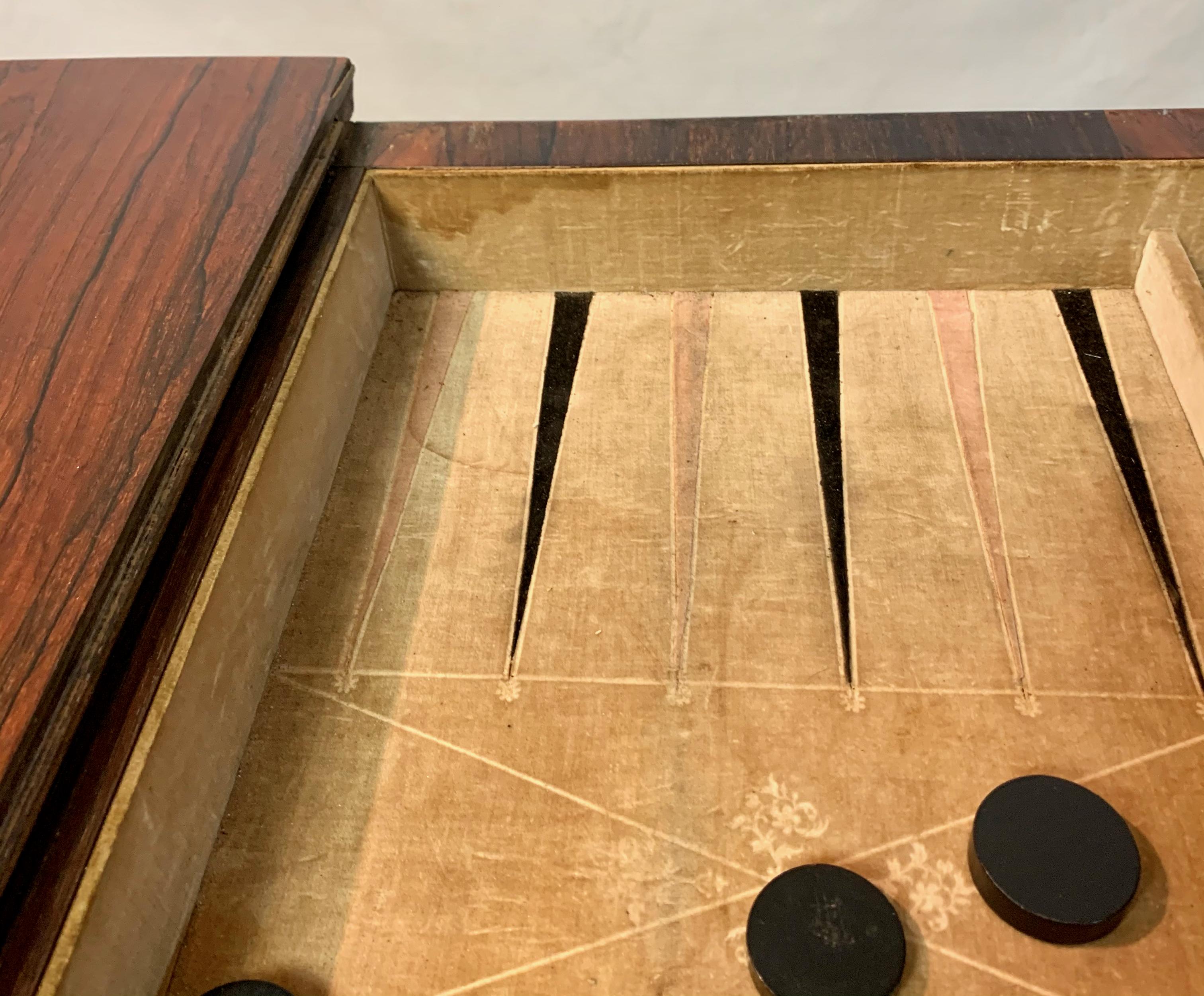 English William IV Games or Tric Trac Table 10