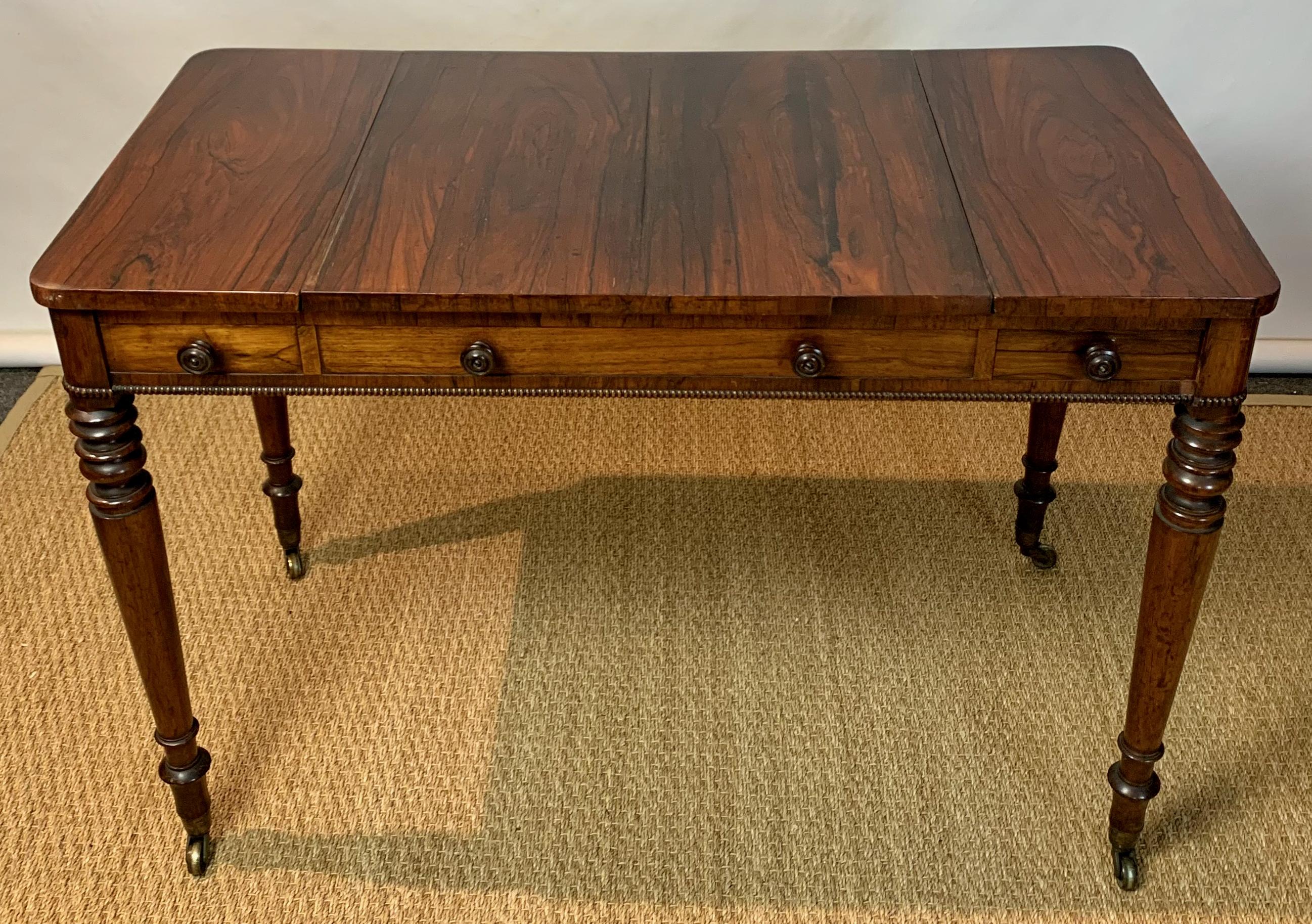 Hand-Crafted English William IV Games or Tric Trac Table