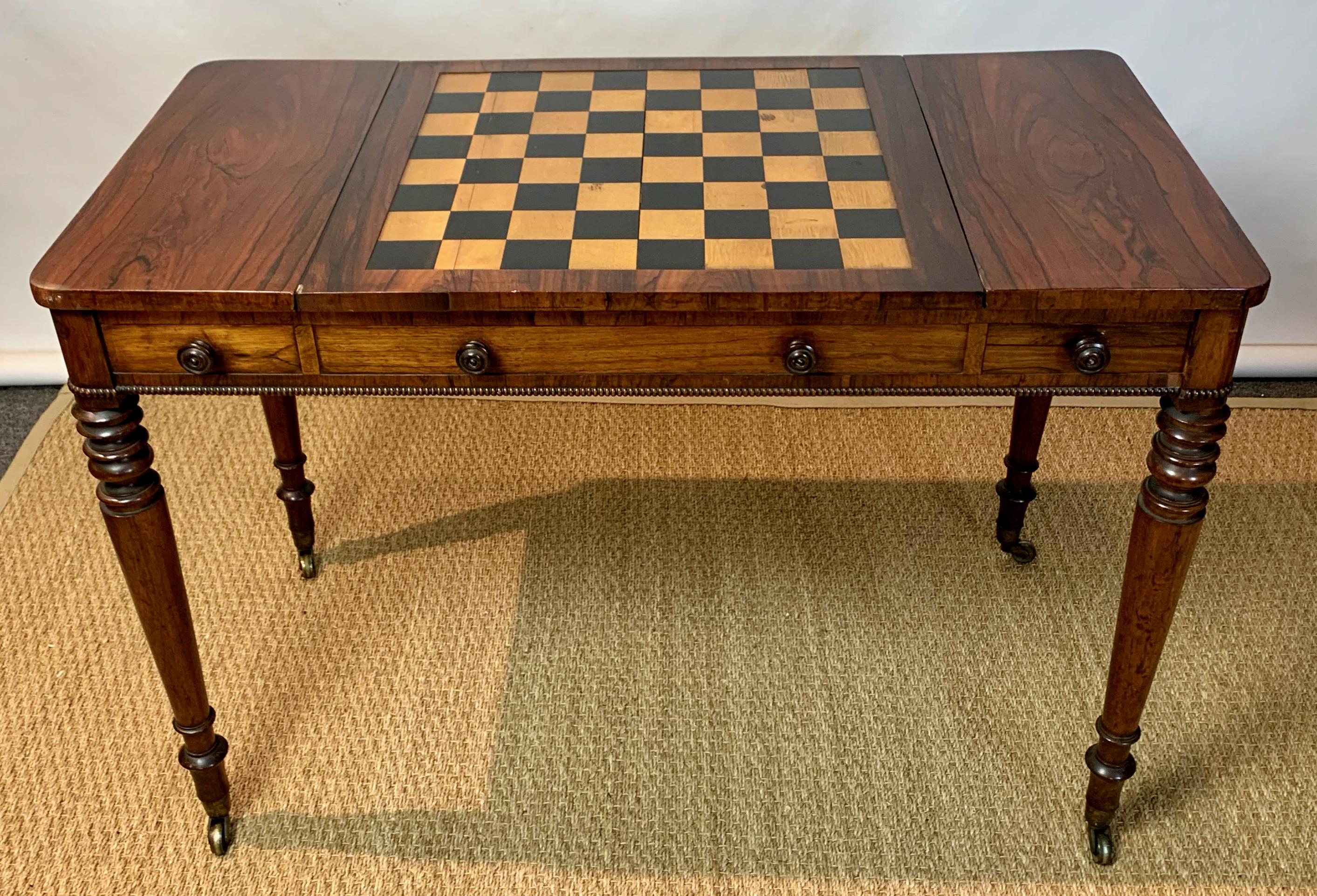 English William IV Games or Tric Trac Table 2