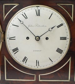 English William IV Mahogany Bracket Clock with Pull Repeat Action