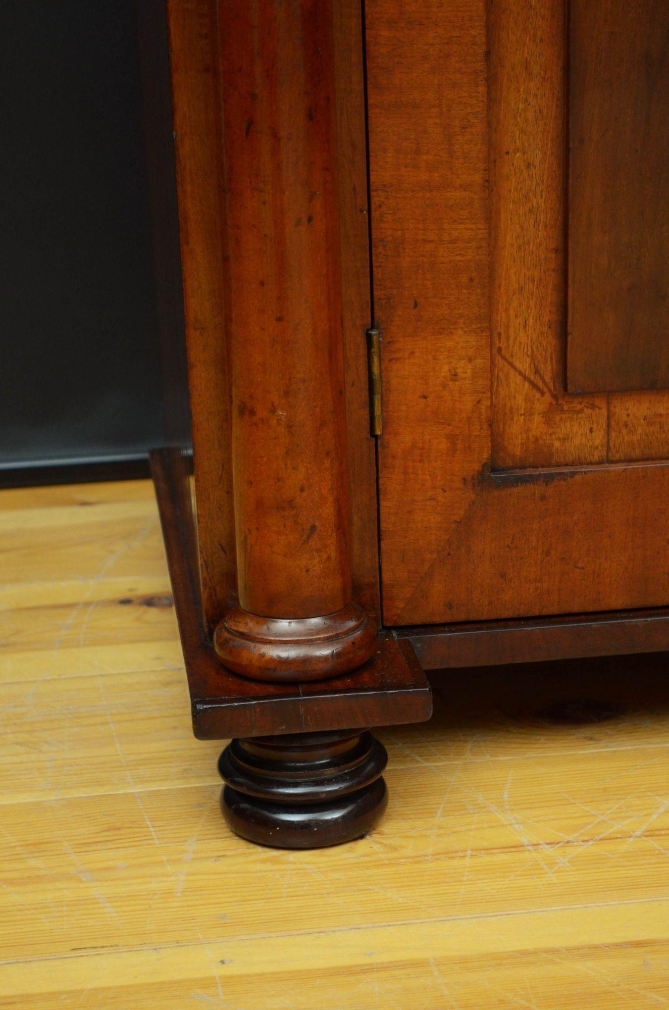 English William IV Mahogany Chiffonier c1830 For Sale 10