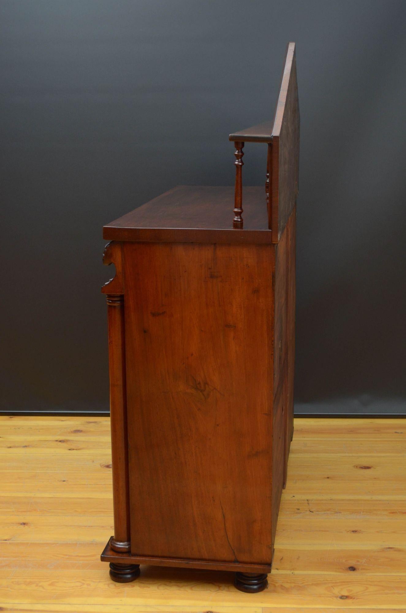 English William IV Mahogany Chiffonier c1830 For Sale 13