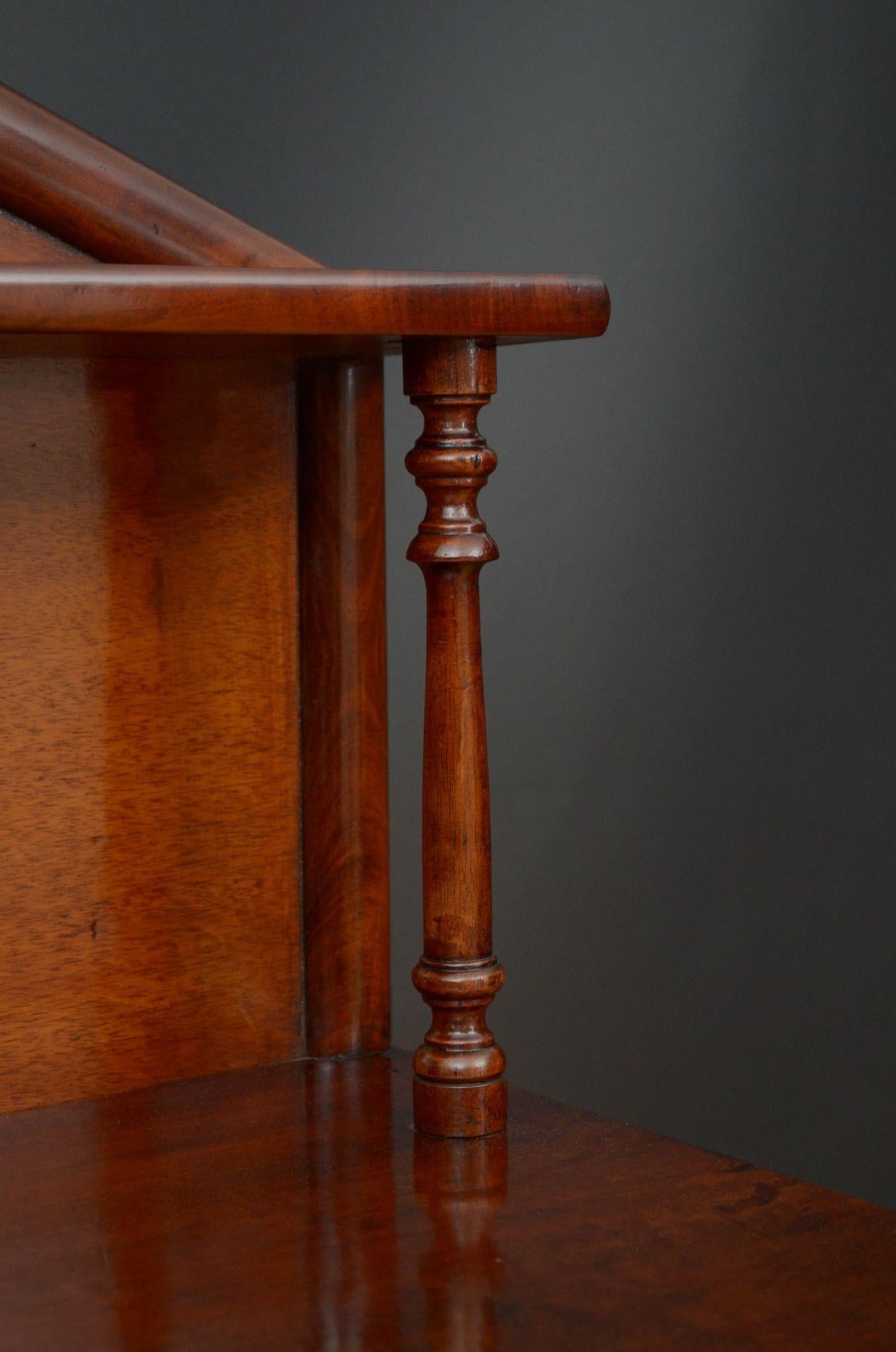 English William IV Mahogany Chiffonier c1830 For Sale 1