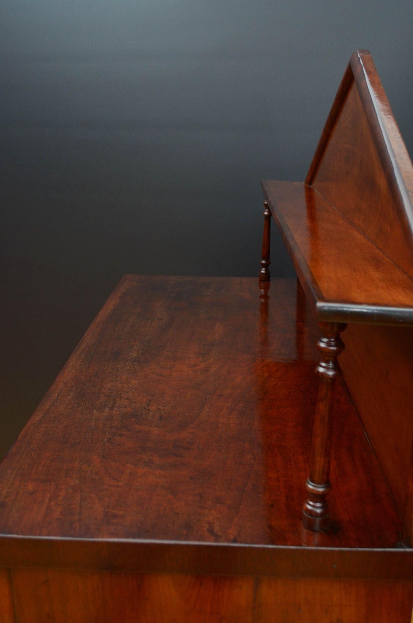 English William IV Mahogany Chiffonier c1830 For Sale 2