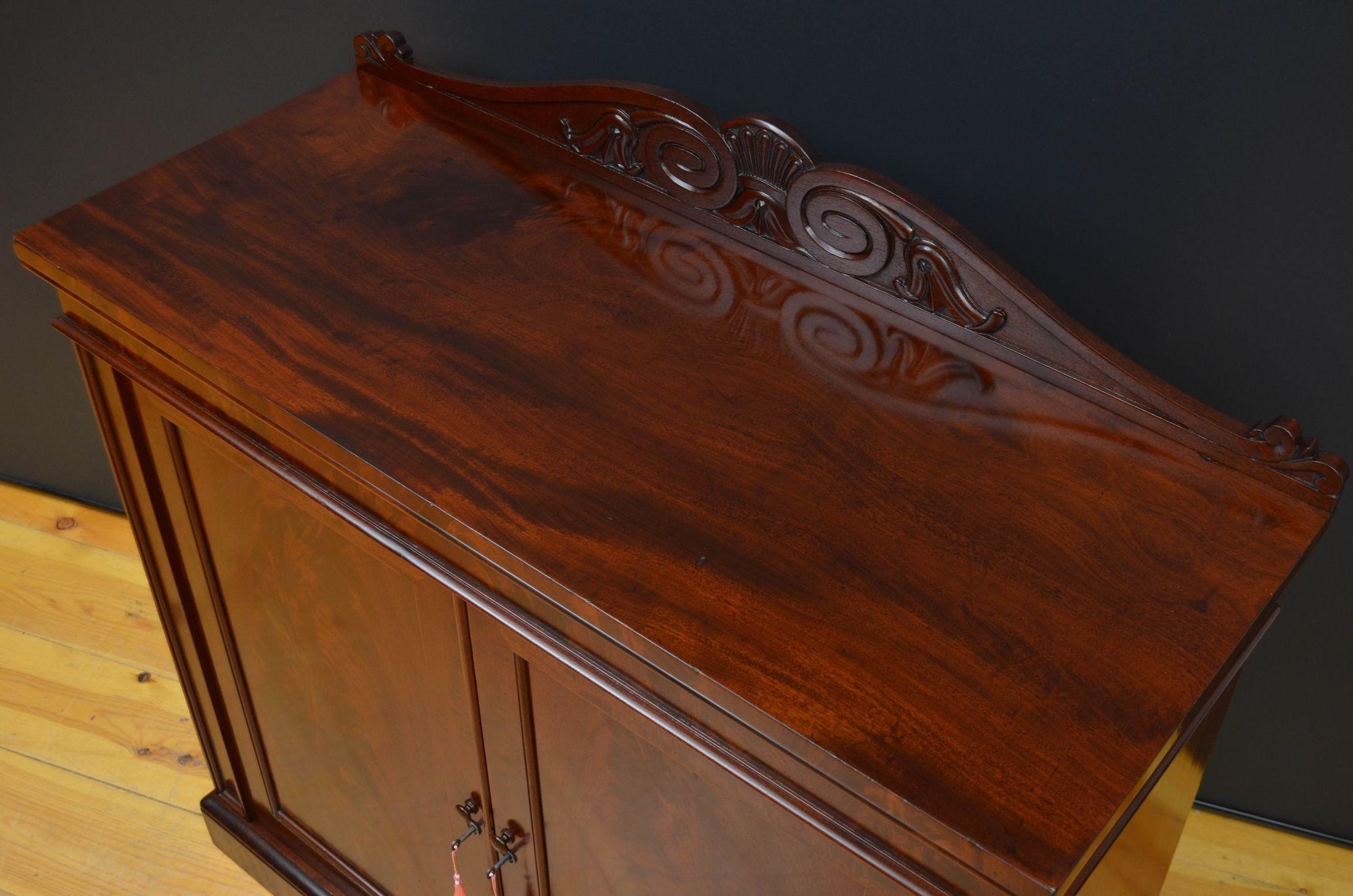 English William IV Mahogany Chiffonier Sideboard For Sale 2