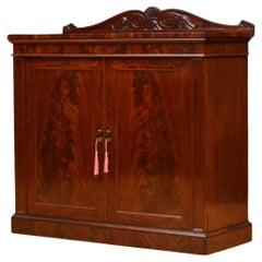Antique English William IV Mahogany Chiffonier Sideboard