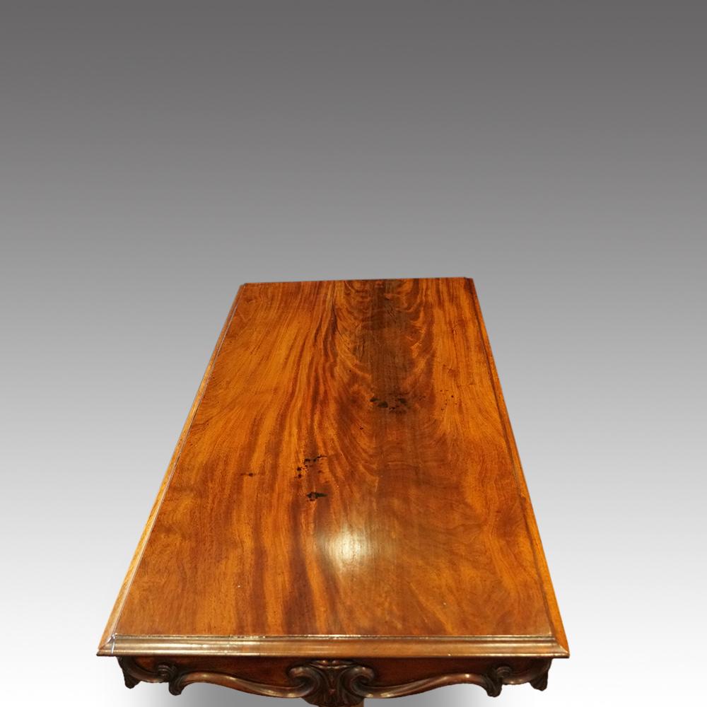 English William IV Mahogany Gentlemans Country House Library Table, circa 1830 5