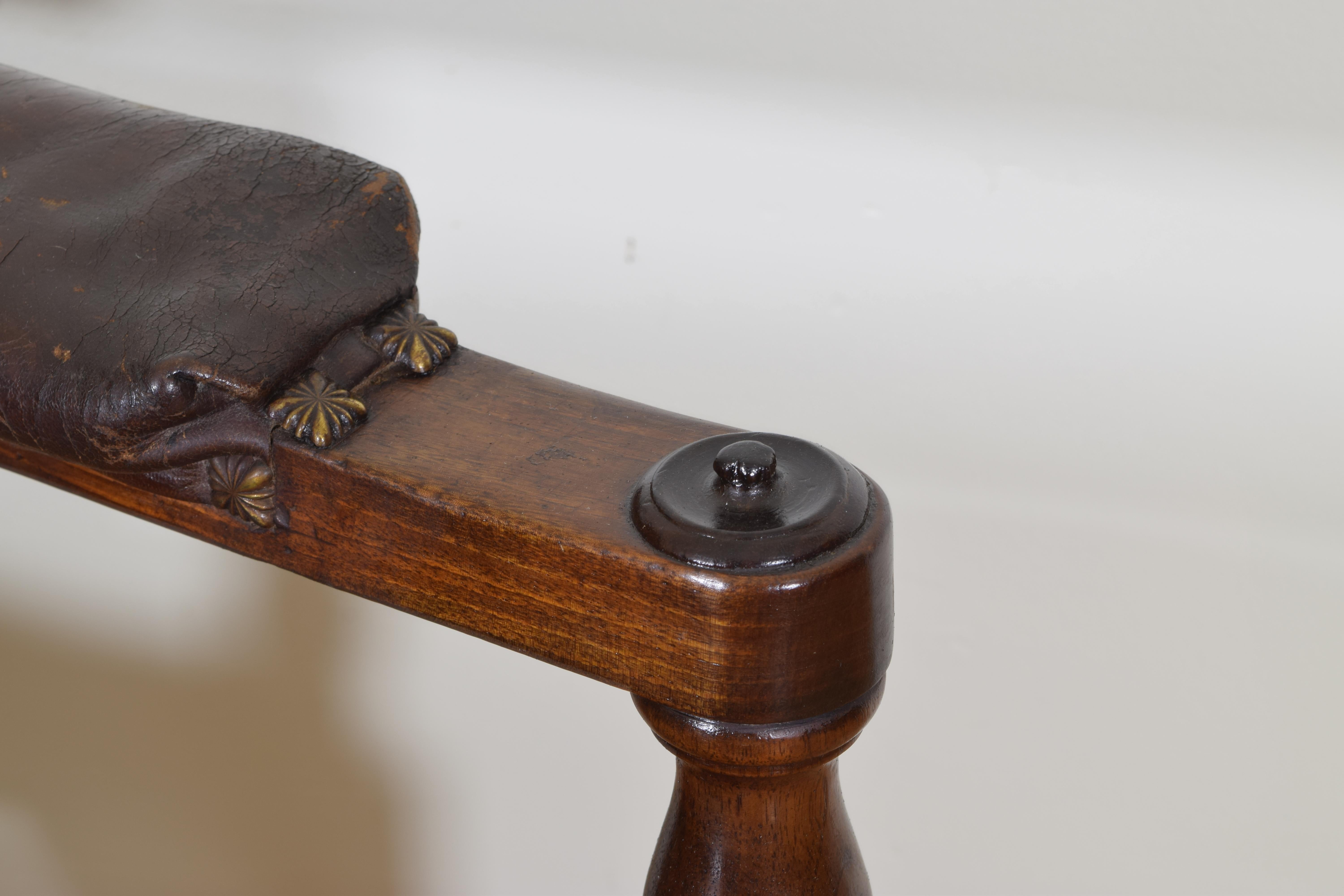 English William IV Mahogany & Leather Metamorphic Reclining Armchair, circa 1830 10