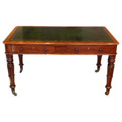 English William IV Mahogany Library Writing Table, circa 1825