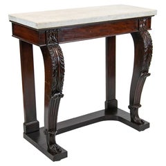 English William IV Marble-Top Console Table