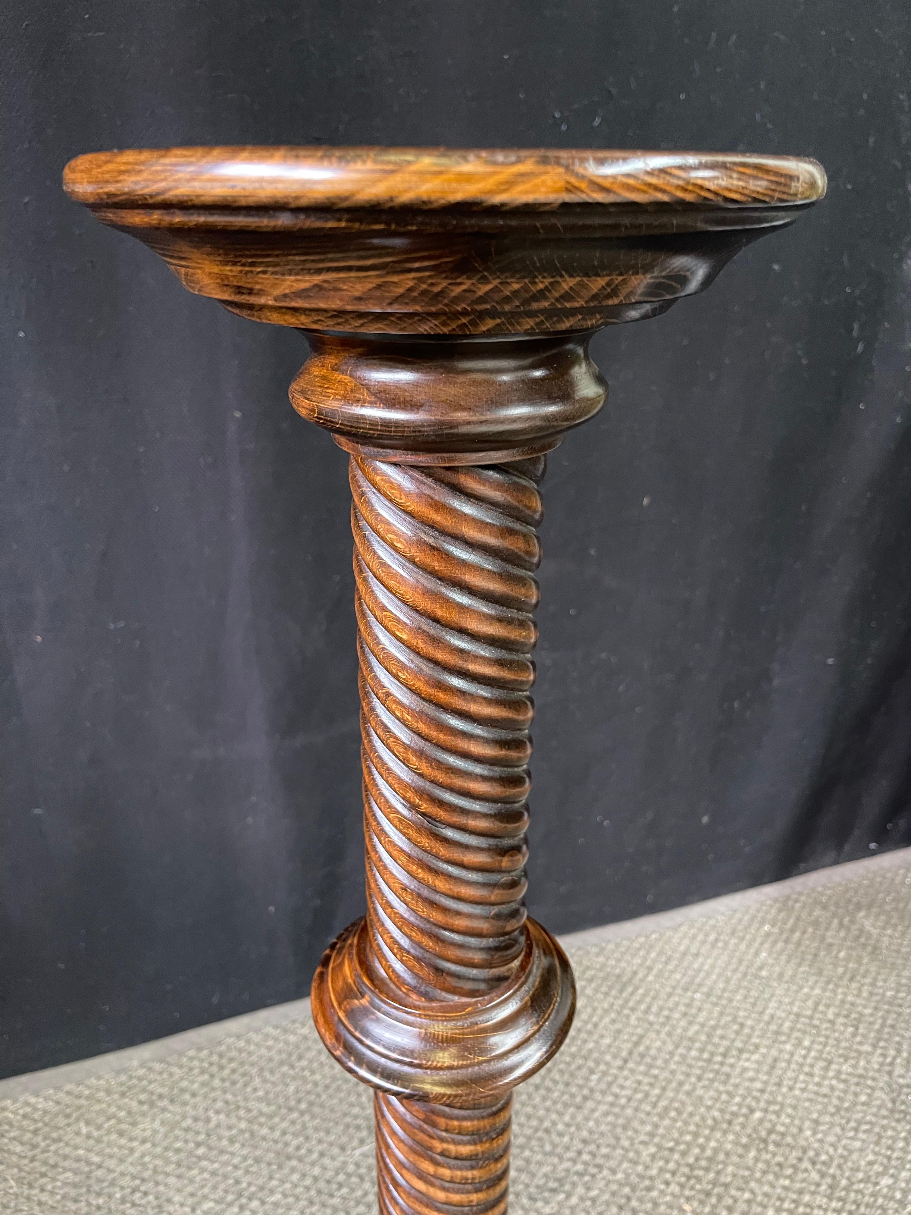 English William IV Oak Plant Stand 2