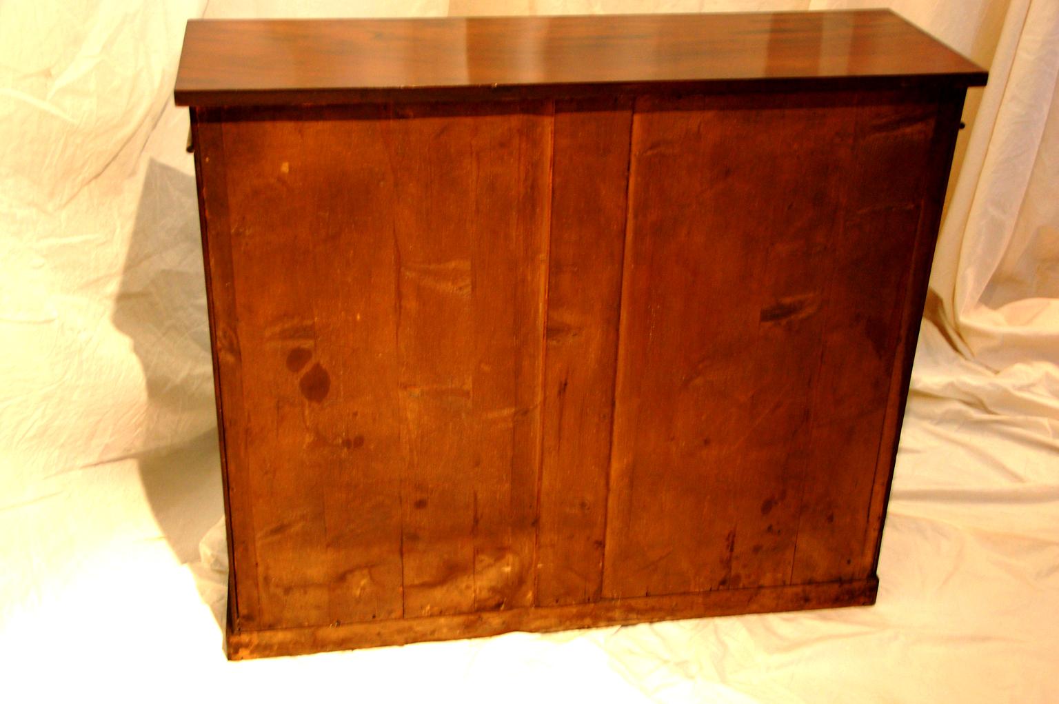 English William IV Period Mahogany Bookcase with Adjustable Shelves 1