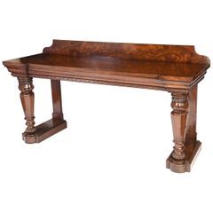 English William IV Period Mahogany Console of Large Scale, circa 1835