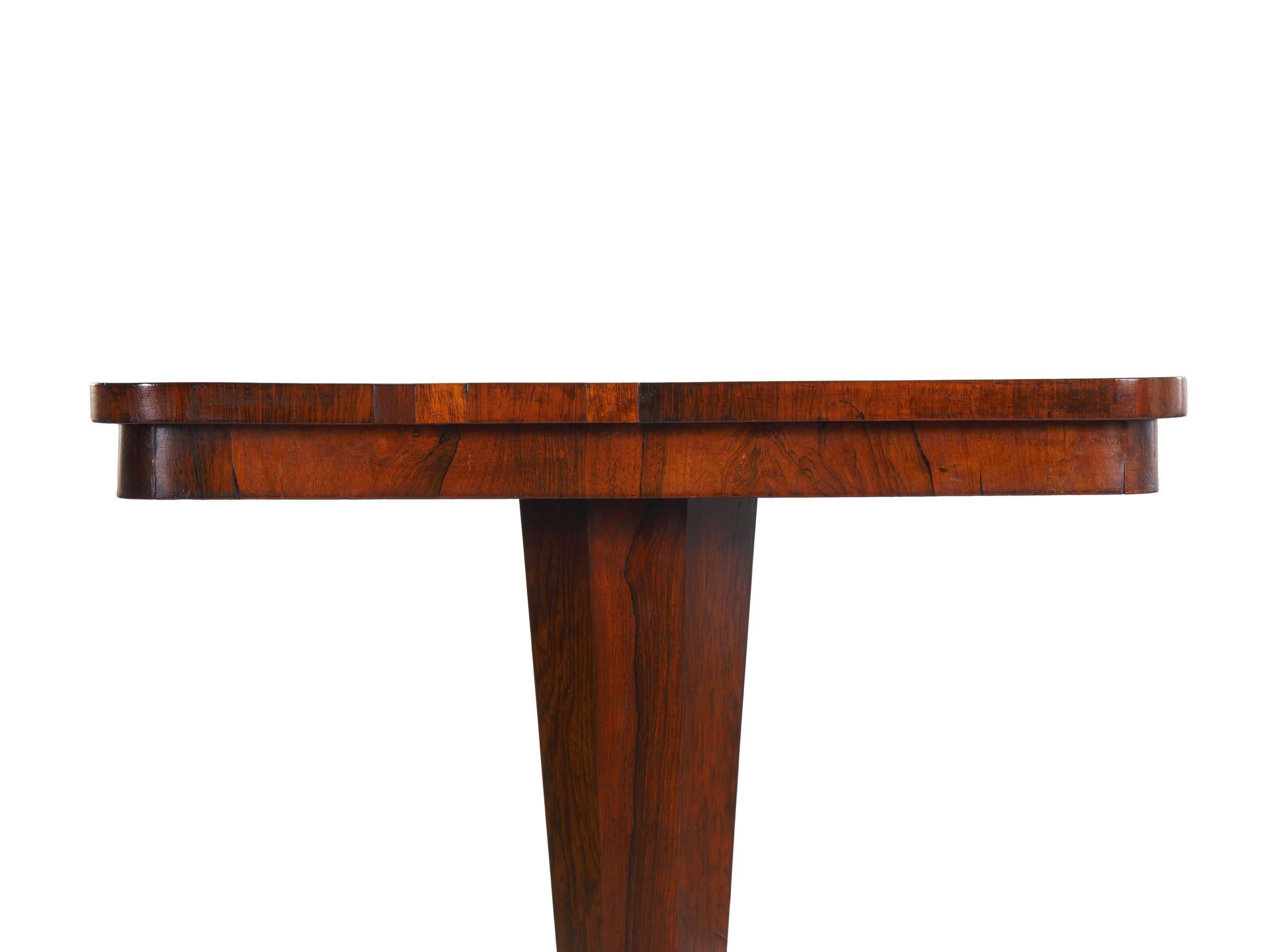 English William IV Period Rosewood Antique Writing Table Console, circa 1840 6