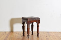 Englischer Fußhocker/Bank aus Mahagoni aus der William-IV-Periode, um 1835