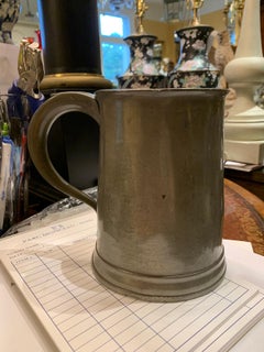 English William IV Pewter Tankard, Marked, circa 1830