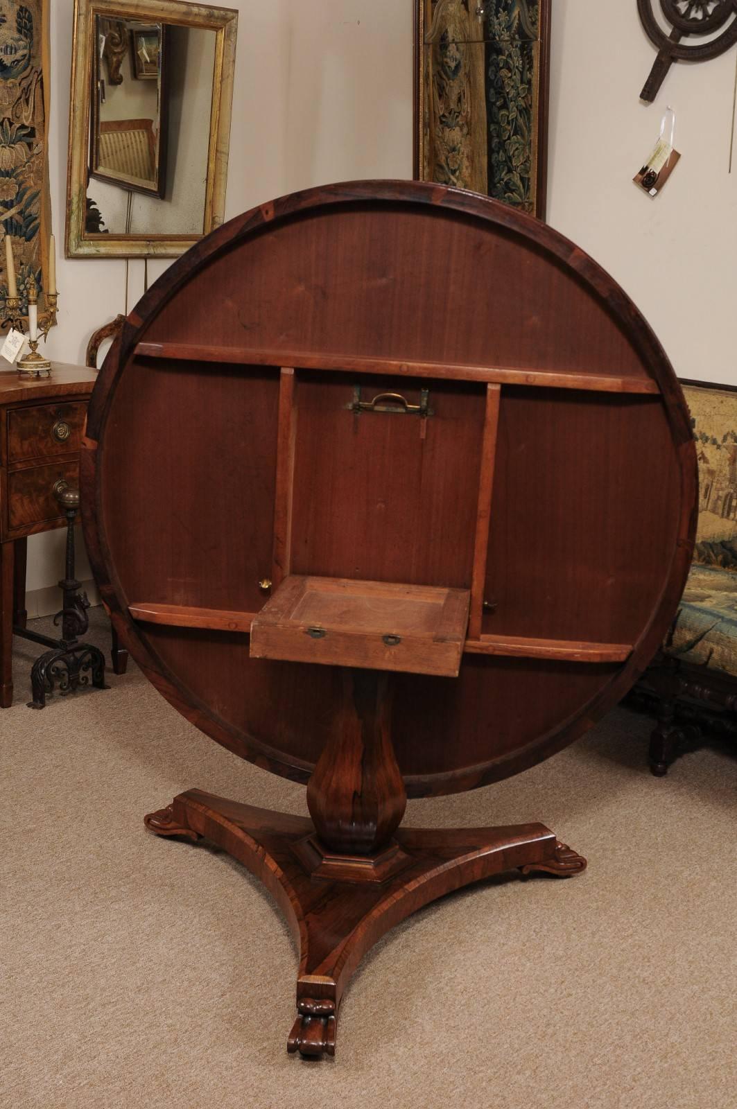 English William IV Rosewood Center Table 5