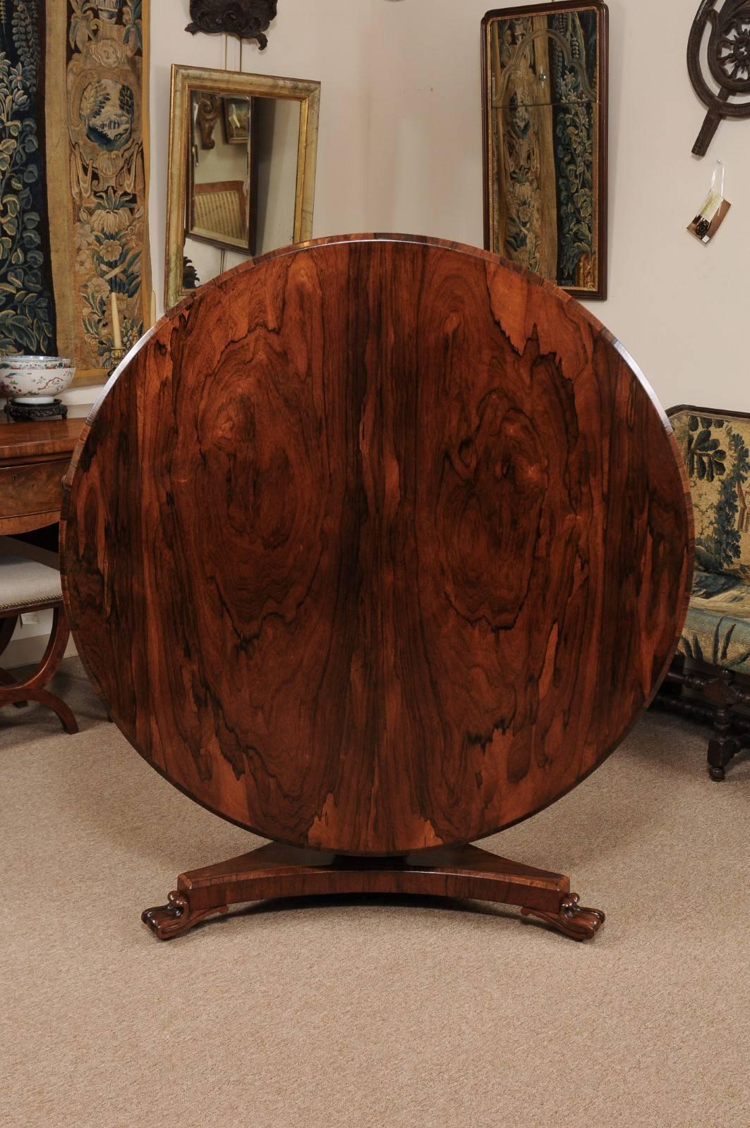 English William IV Rosewood Center Table 2