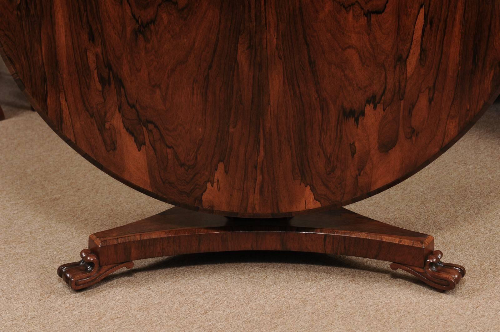 English William IV Rosewood Center Table 3