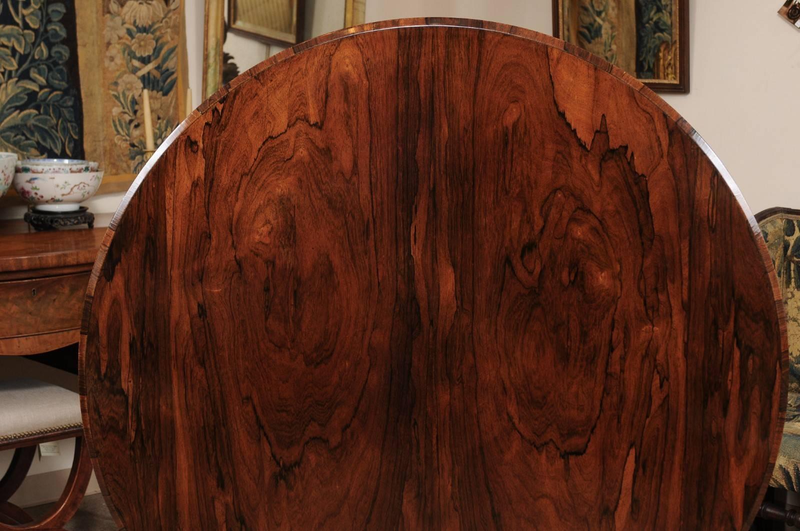 English William IV Rosewood Center Table 4