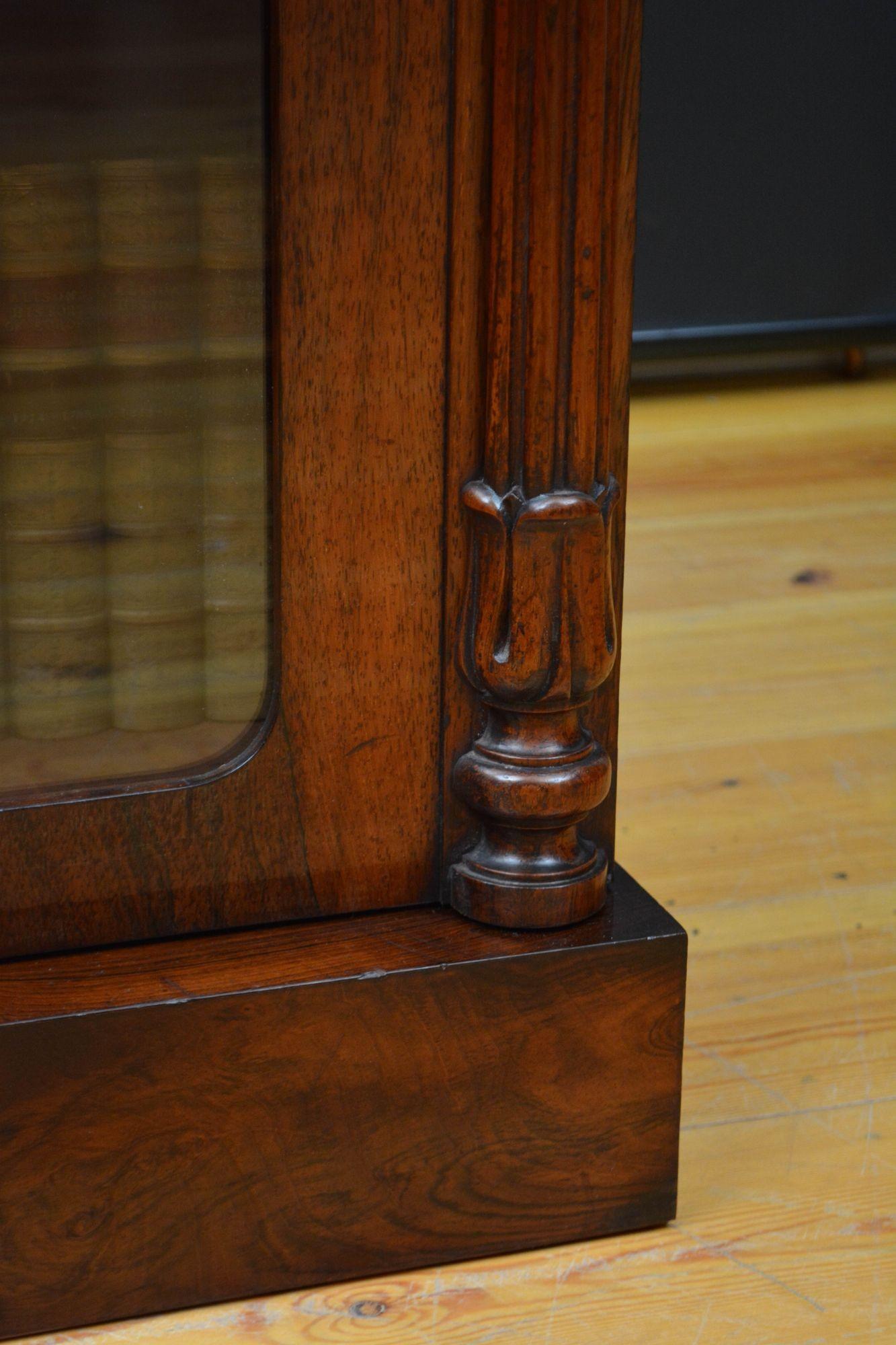 English William IV Rosewood Chiffonier / Bookcase 11
