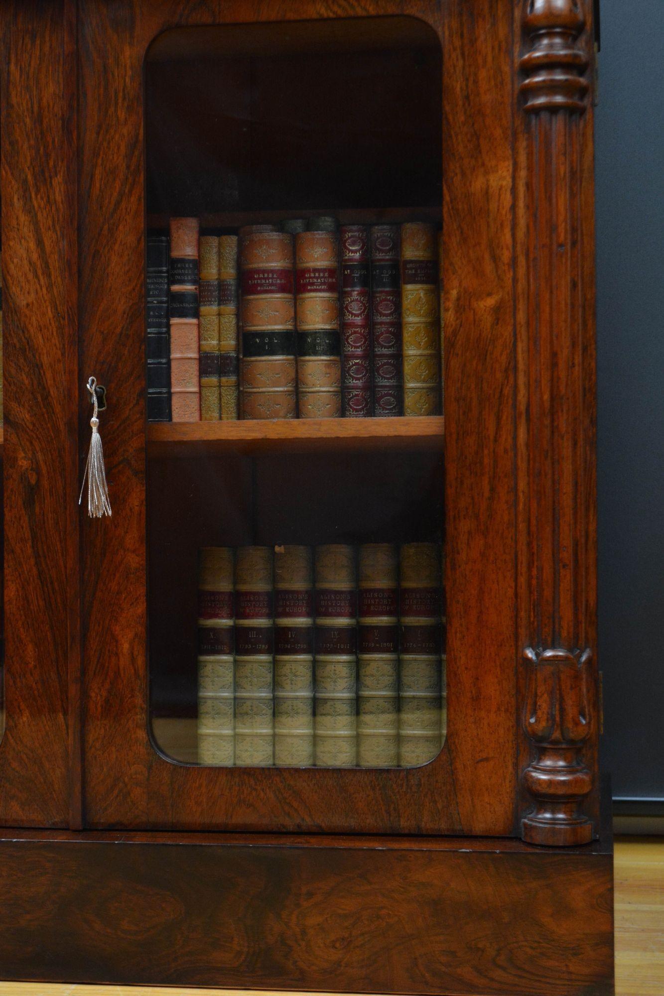 English William IV Rosewood Chiffonier / Bookcase 13