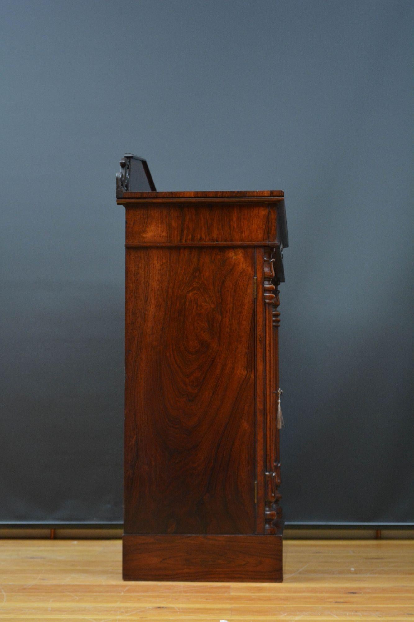 English William IV Rosewood Chiffonier / Bookcase 14