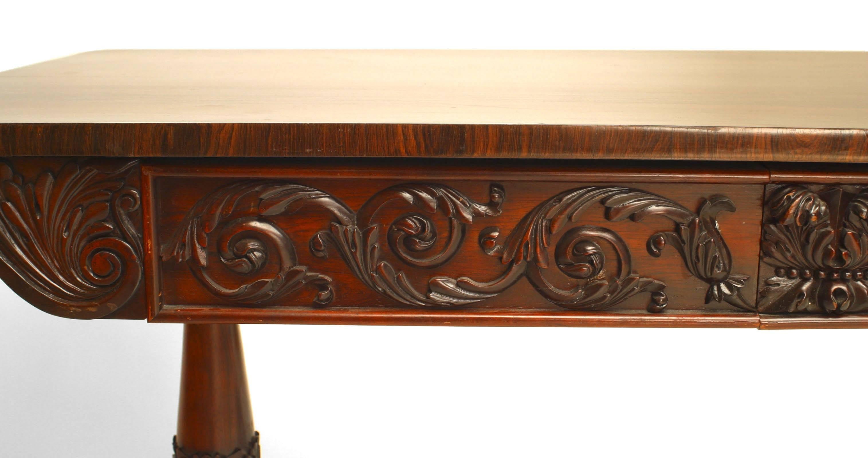 Britannico Tavolo Davenport in legno di palissandro William IV inglese in vendita