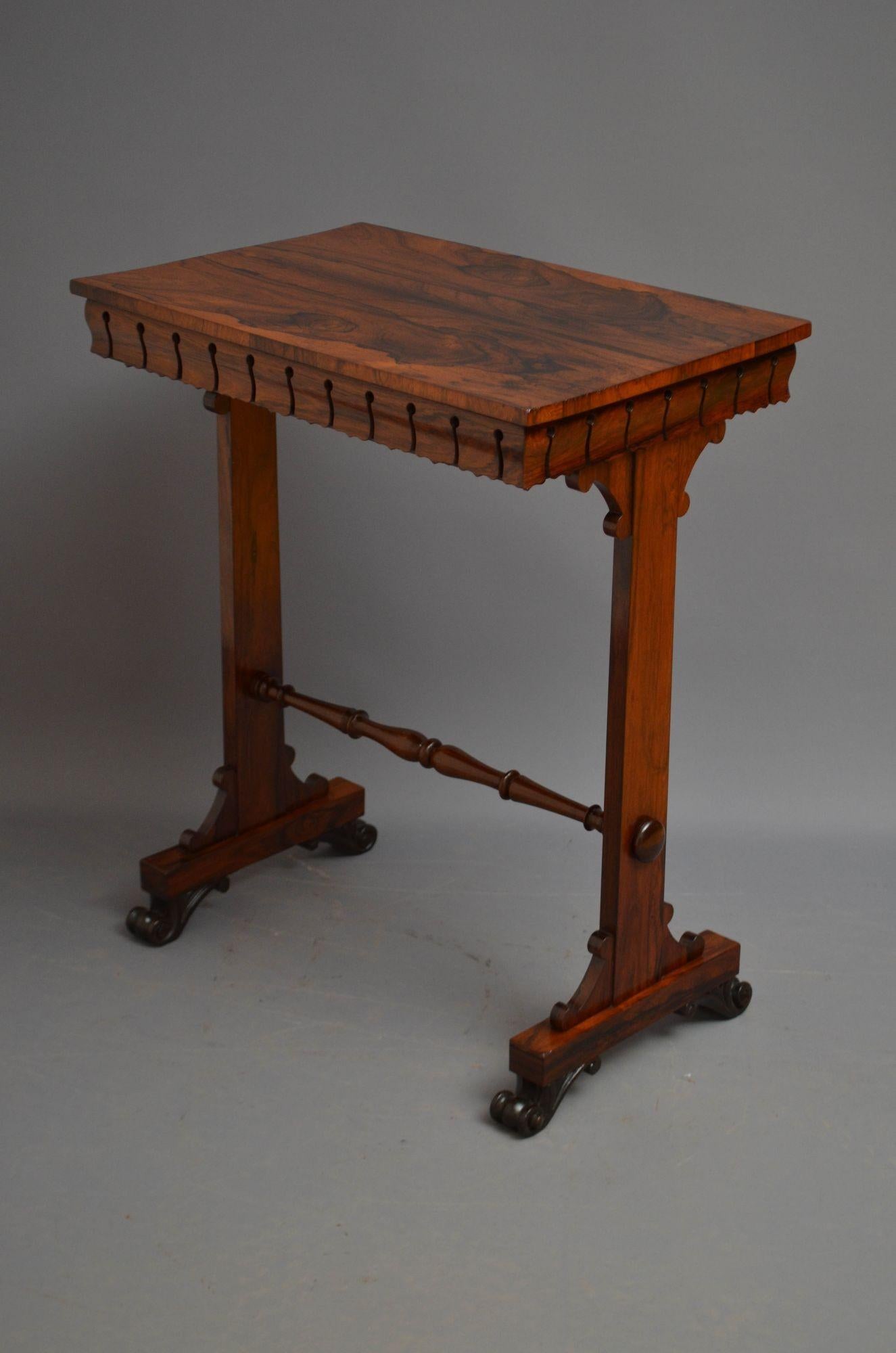 Table d'appoint anglaise William IV en bois de rose en vente 12