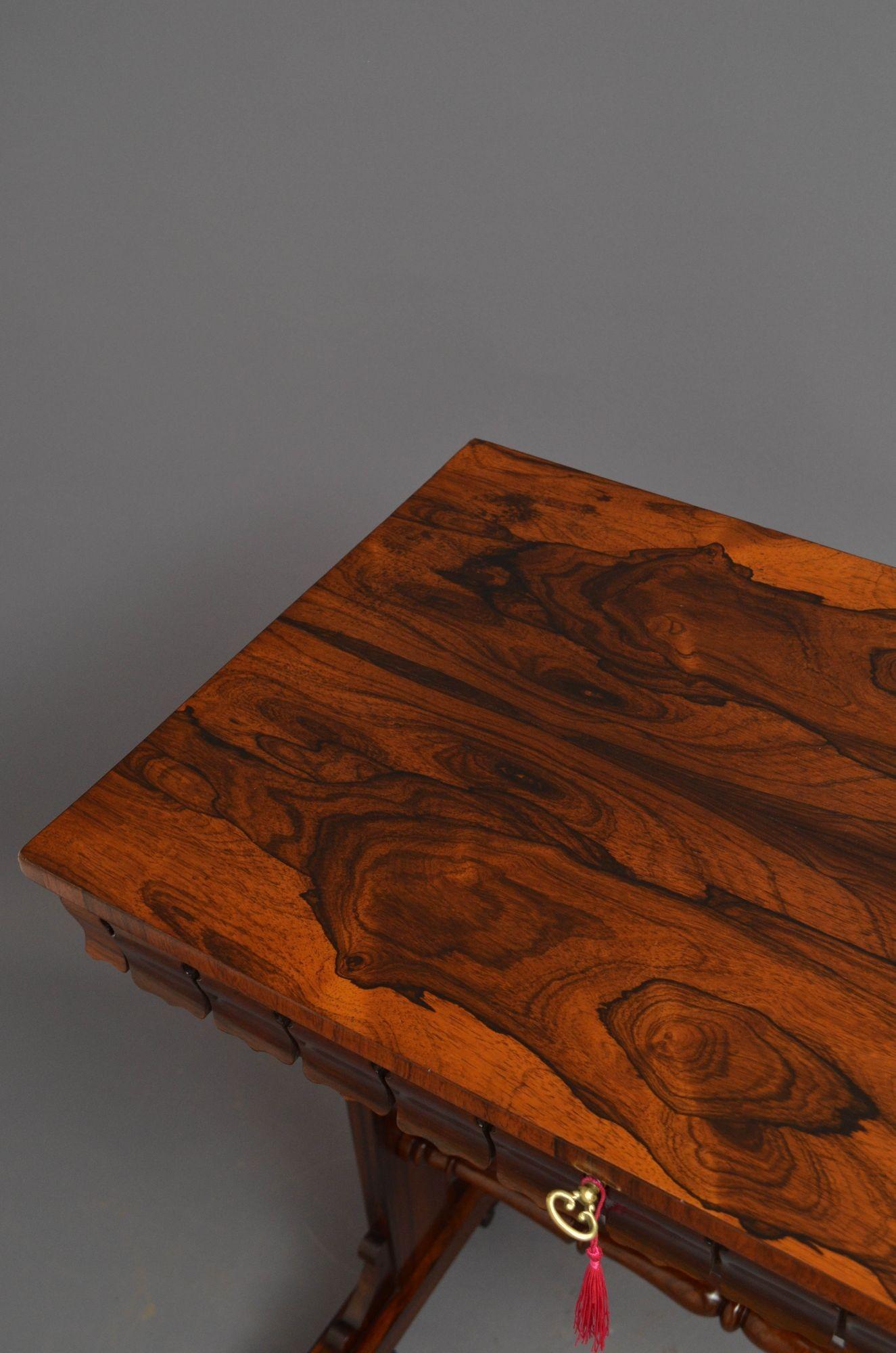 Anglais Table d'appoint anglaise William IV en bois de rose en vente