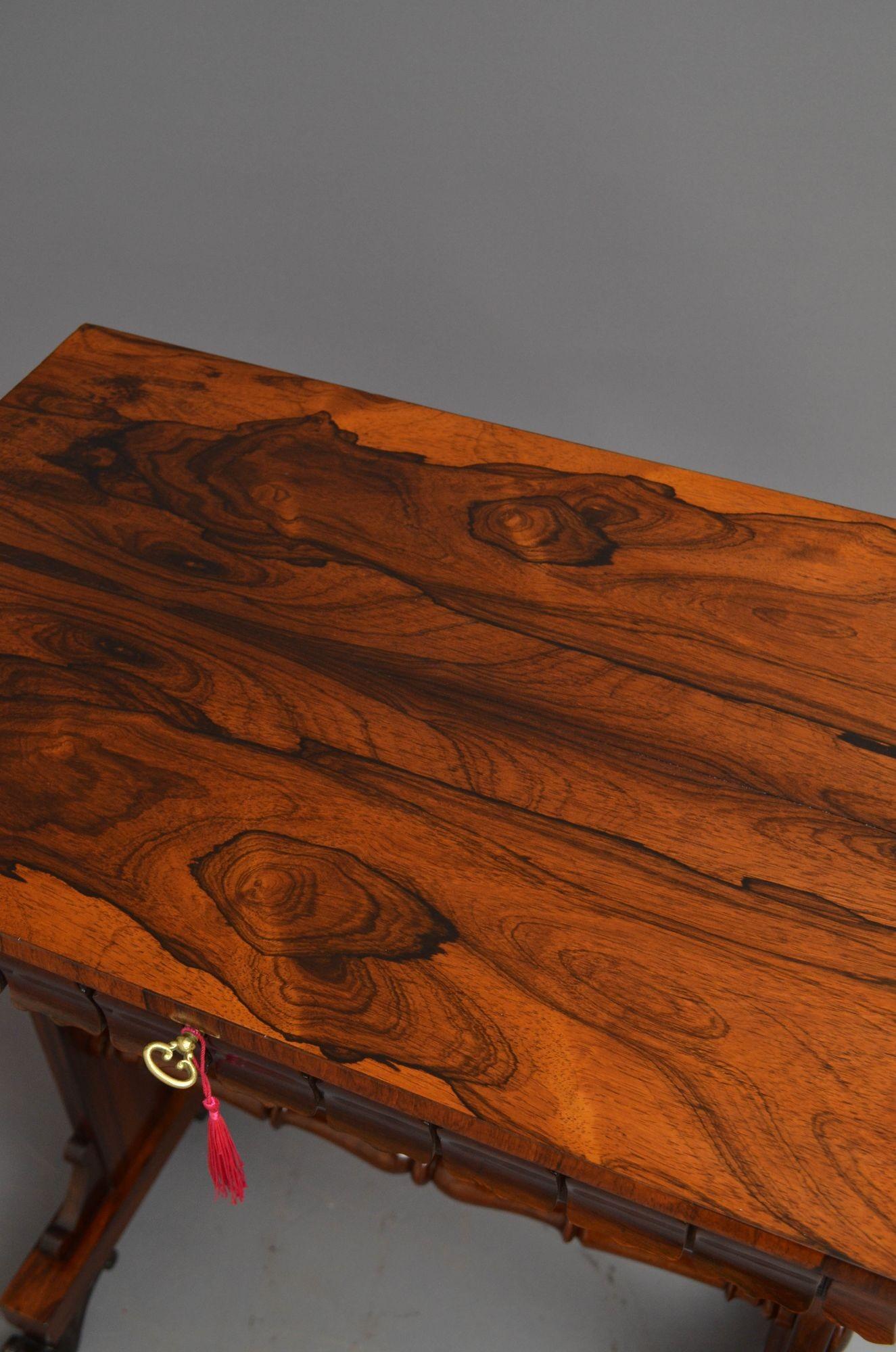 Table d'appoint anglaise William IV en bois de rose Bon état - En vente à Whaley Bridge, GB