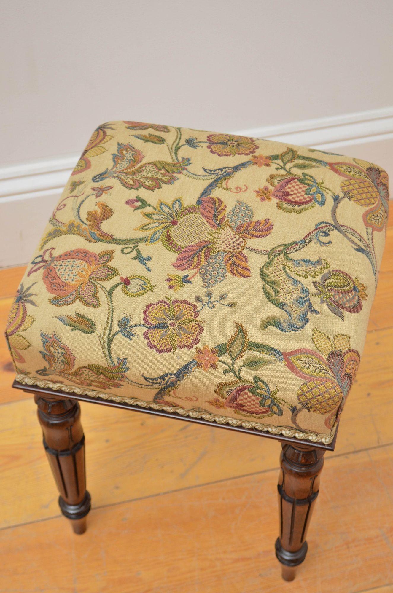 Sgabello inglese William IV Rosewood 7