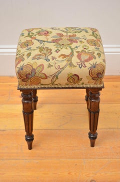 Tabouret anglais William IV en bois de rose