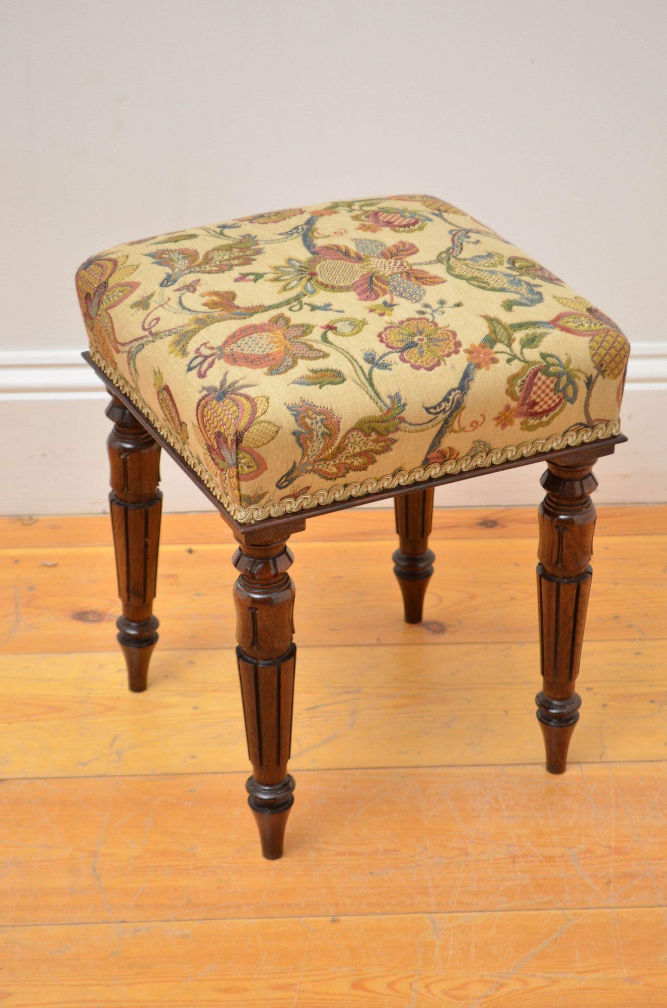 Sgabello inglese William IV Rosewood 1