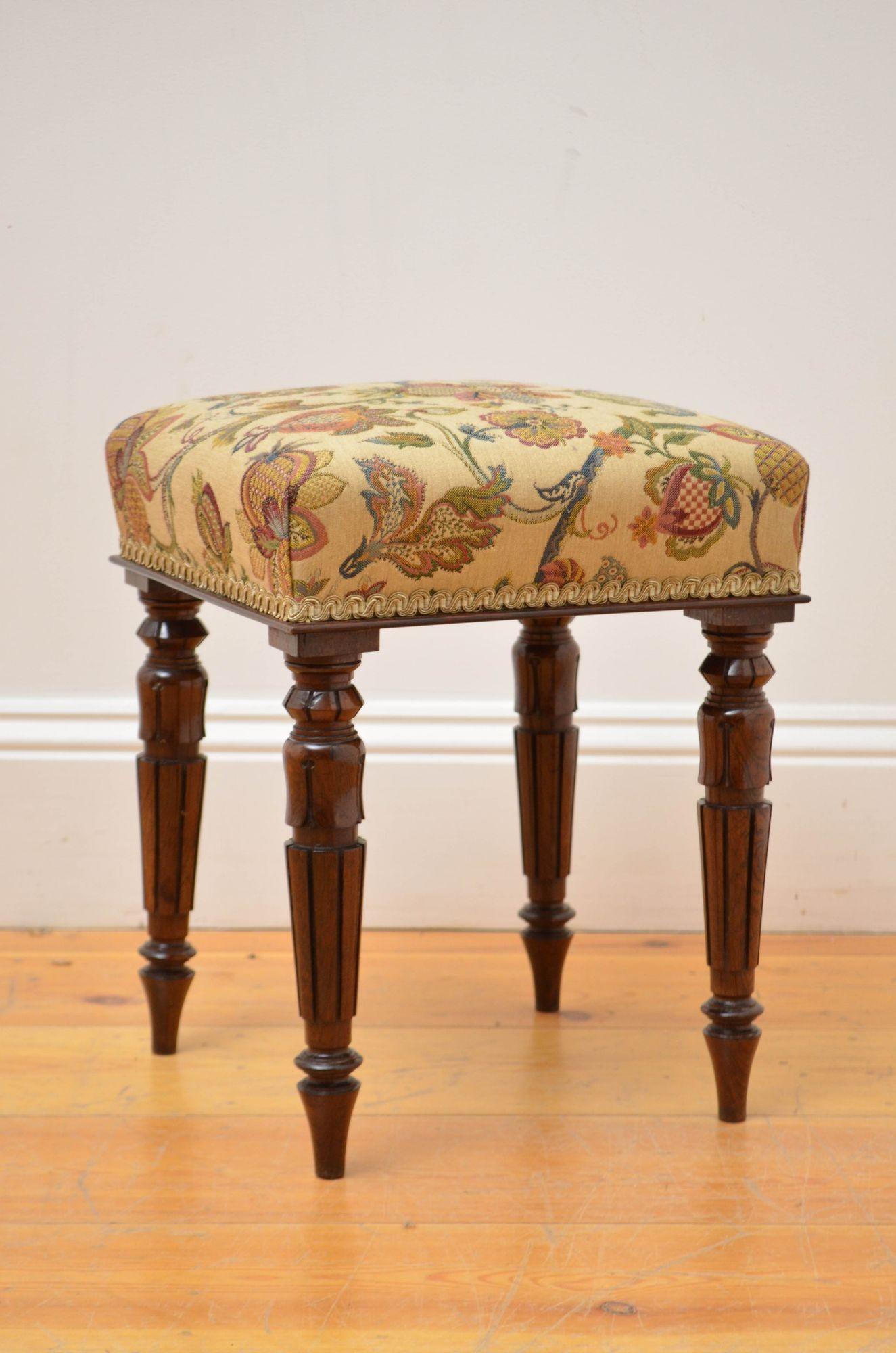 Sgabello inglese William IV Rosewood 2