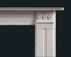 English William IV Statuary Marble Fireplace Surround