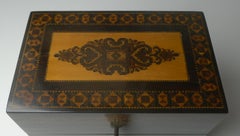 English William IV Stickware Tunbridge & Rosewood Stationery Box c.1835