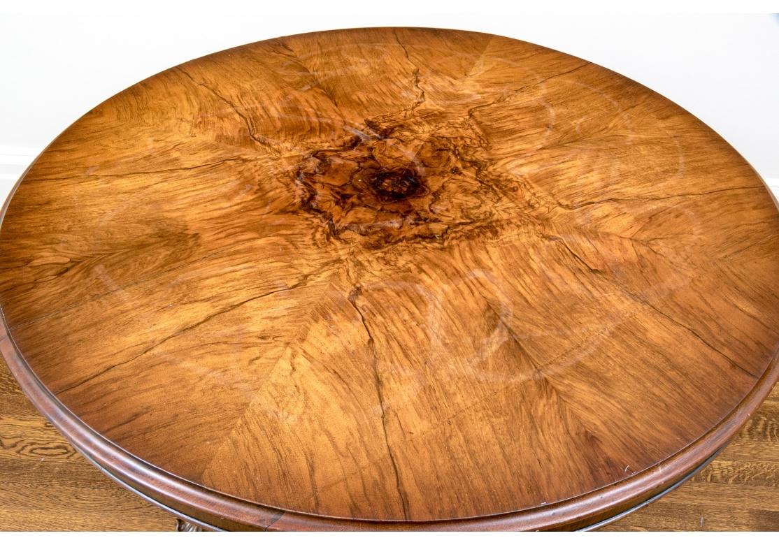 English William IV Style Tilt Top Walnut Center Table for Restoration For Sale 3
