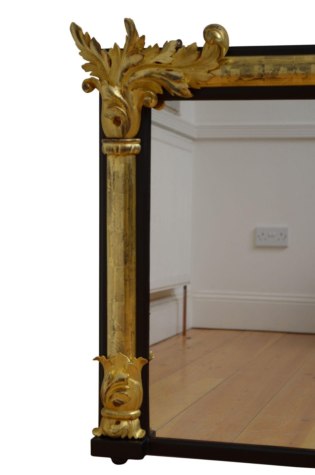 English William IV Wall Mirror H87cm In Good Condition For Sale In Whaley Bridge, GB