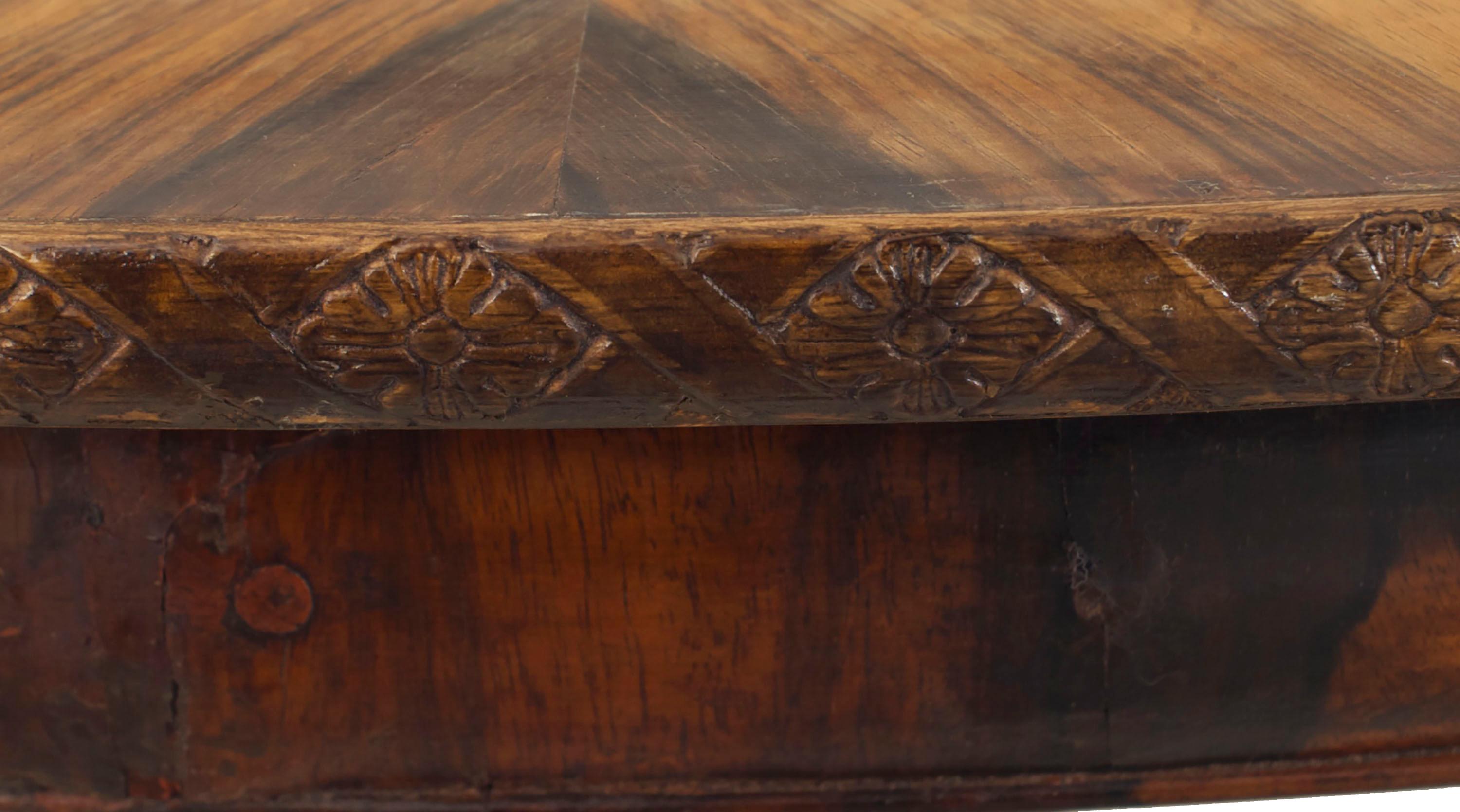 English William IV Zebra Wood Center Table In Good Condition In New York, NY