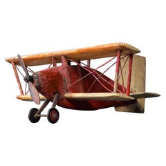 Used English Windjammer Folk Art Plane, circa 1930