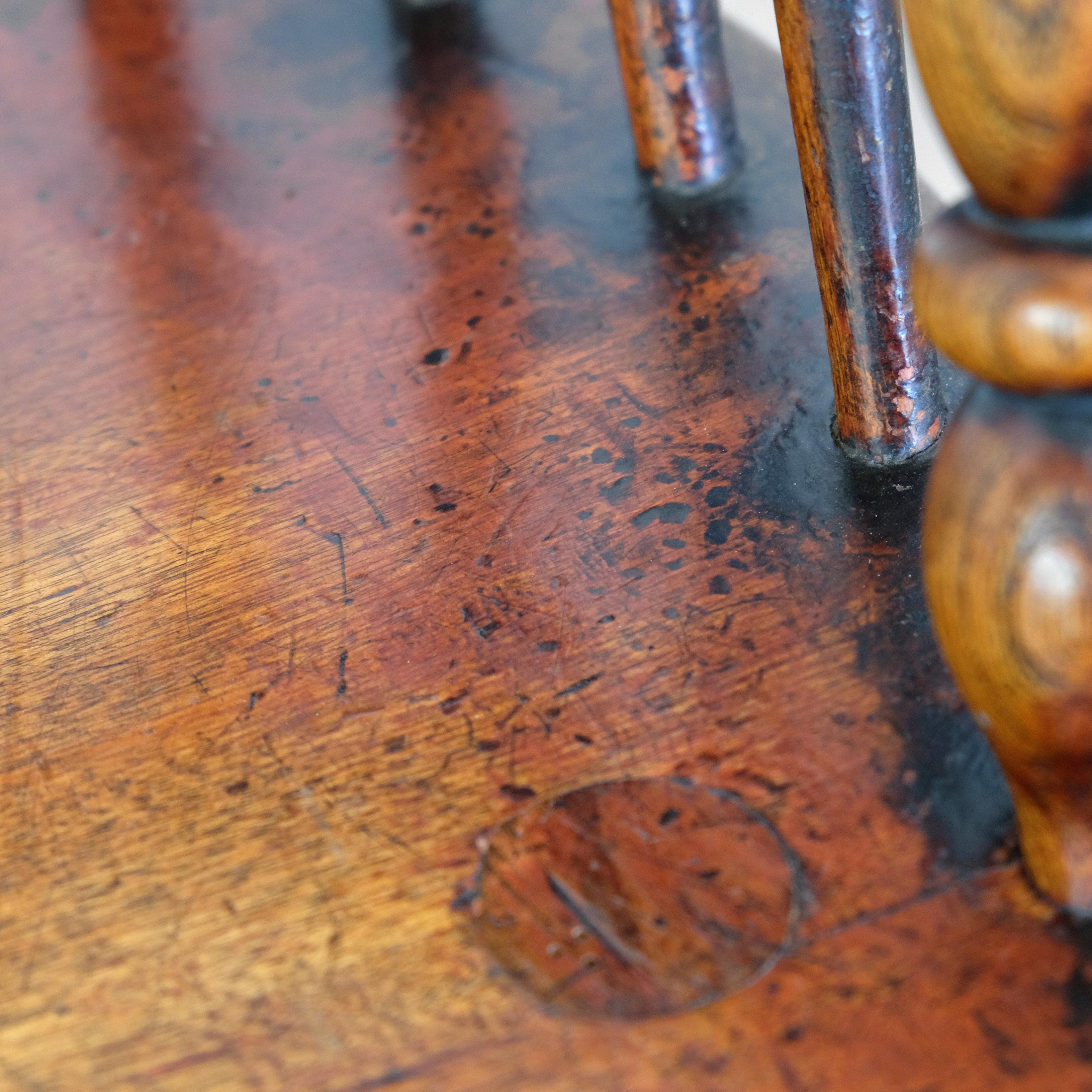 English Windsor Rocking Chair, Thames Valley, Fruitwood, Country Chippendale 3