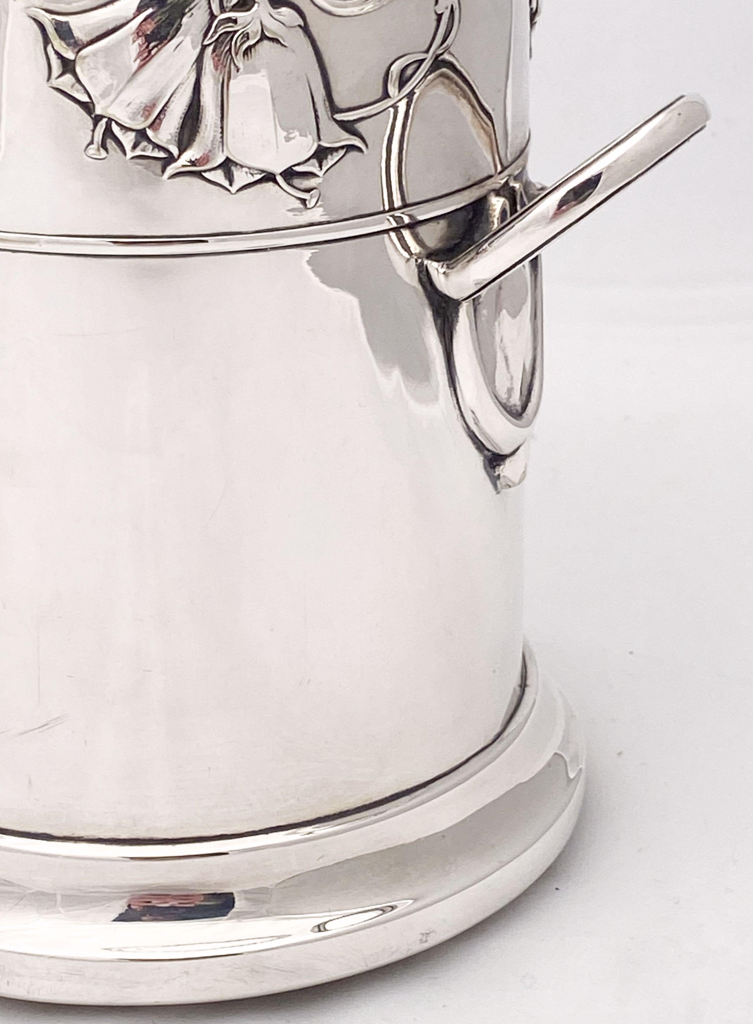 Portabottiglie da vino inglese con design floreale Art Nouveau in vendita 5