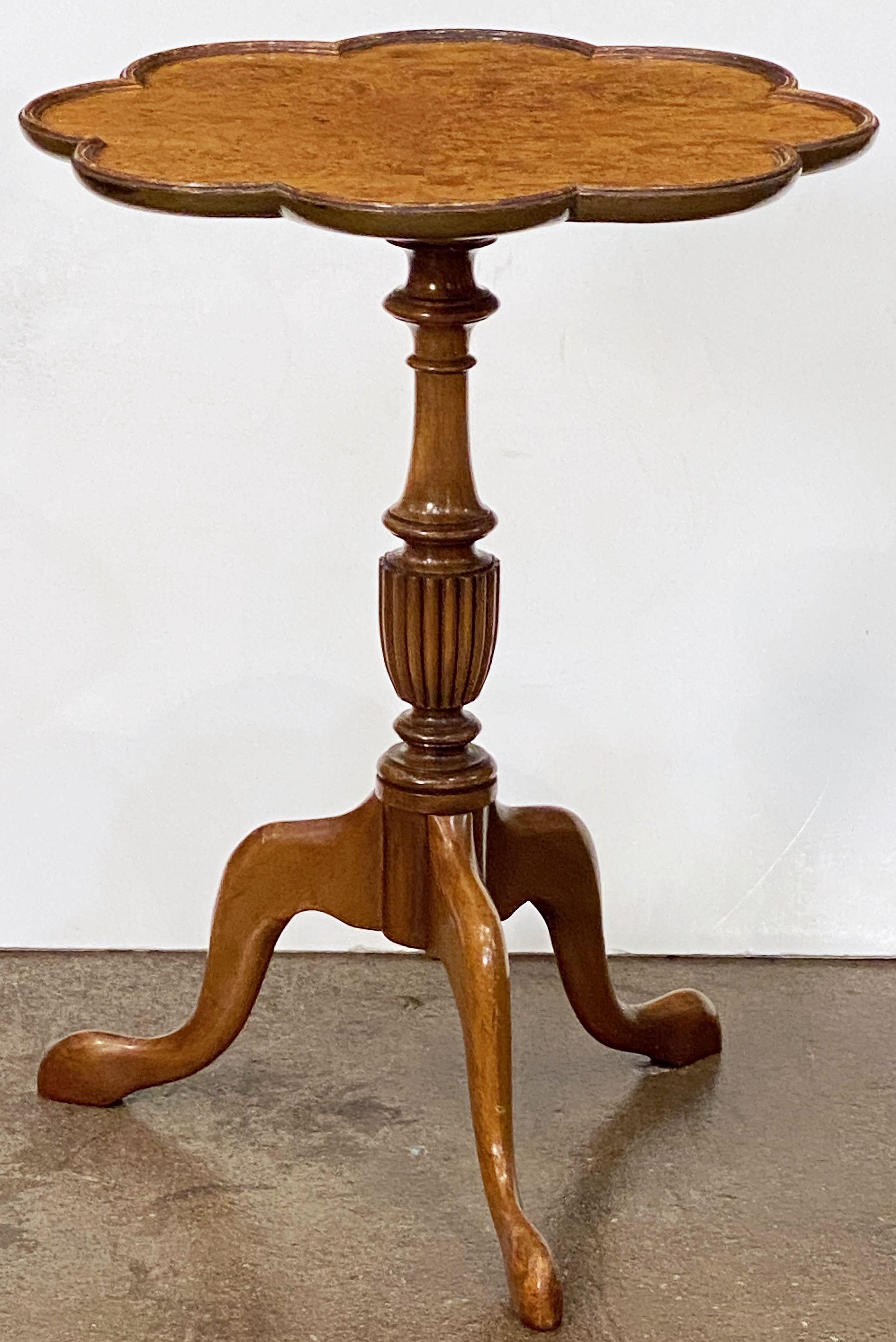 English Wine or Cocktail Table of Burr Walnut 9